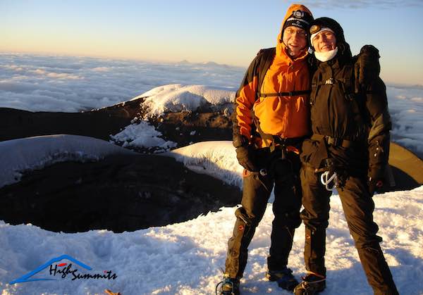 Cumbre Cotopaxi Hanspeter y Irene Verena